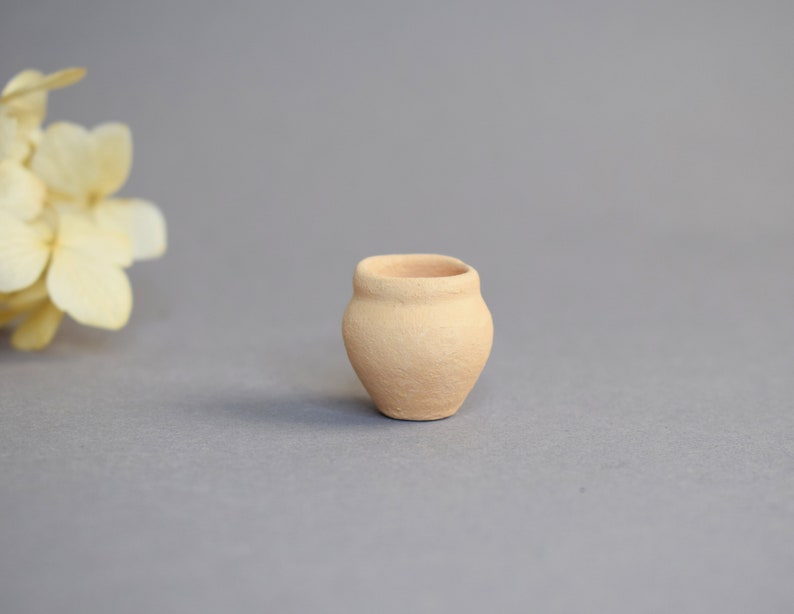 Getöpferte Keramik Steingut Miniaturtopf Tiny Pottery Puppenhaus Miniaturen Miniatur-Feengarten-Accessoires Bild 5