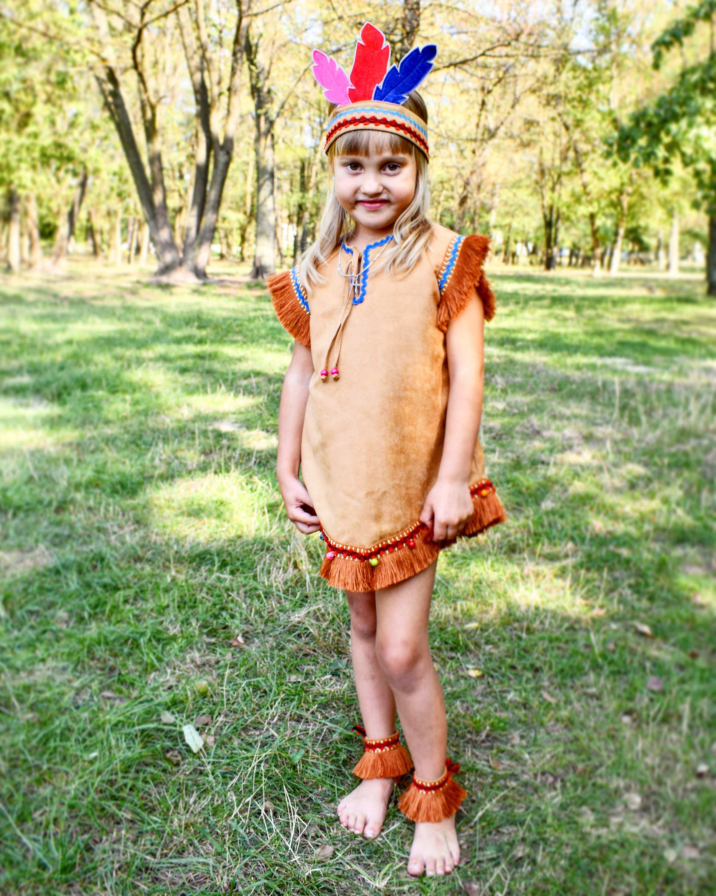 Carnival costume Indian girl suit Child costume Native Etsy