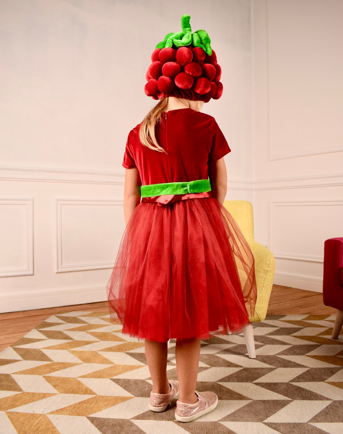 Carnival costume Raspberry girl suit Child costume Etsy