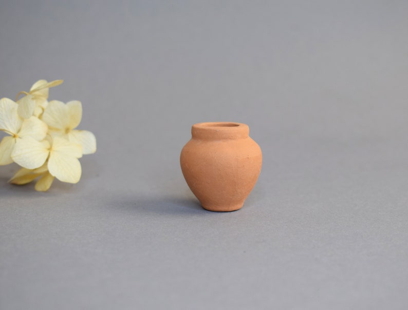 Getöpferte Keramik Steingut Miniaturtopf Tiny Pottery Puppenhaus Miniaturen Miniatur-Feengarten-Accessoires Bild 2