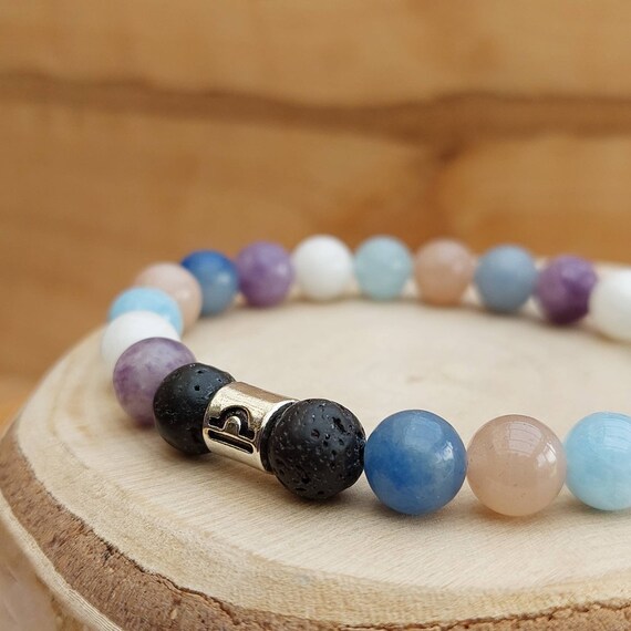 Buy Libra Zodiac Crystal Bracelet Zodiac Gemstone Diffuser