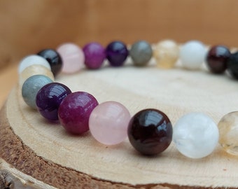 Wise Woman crystal diffuser bracelet / Menopause support well-being crystal bracelet / Aromatherapy bracelet