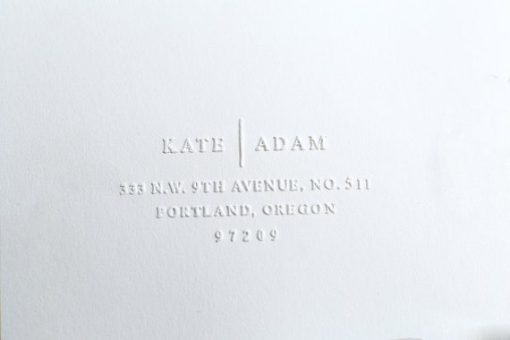 custom address embosser stampenvelope