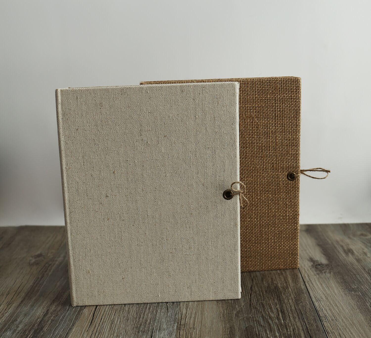 Linen Burlap Cover Photo Album /Wedding Scrapbook Album with Etsy
