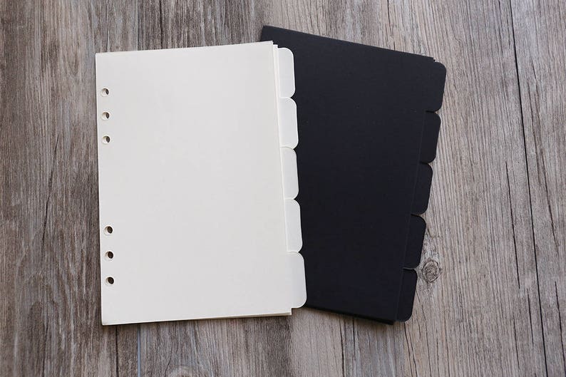 Minimalist Dividersblack Dashboard Seta5 Index Side Taba6 Etsy