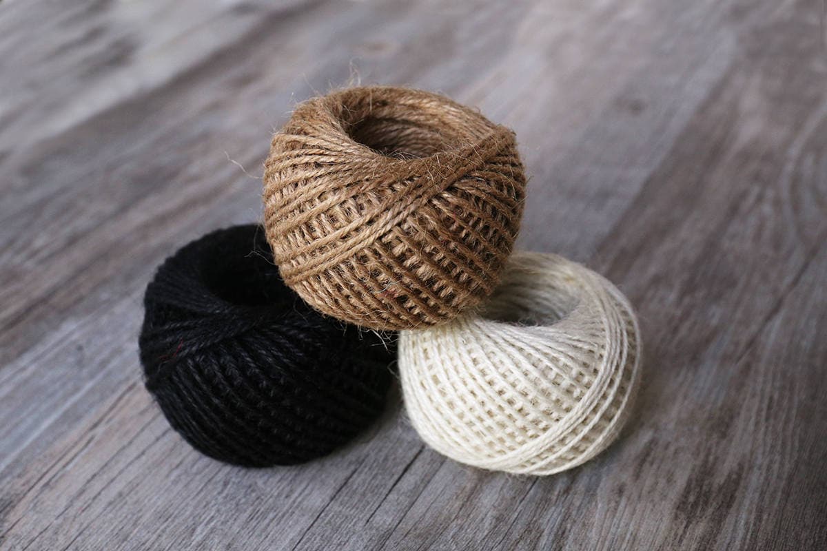 50m natural Jute String Jute Rope white Twine Rope Gift Etsy