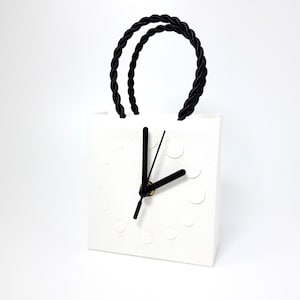 Handmade Clock-Paper Clock-Decorative Clock-Table Clock-1st Anniversary Gift-Retirement Gift-Teacher Thank You Gift-Birthday Gift-Paper Gift