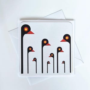 Tarjeta de felicitación, hecha a mano, de pingüino, de cumpleaños, de agradecimiento, para ocasiones especiales, de celebración, de aniversario, divertida.