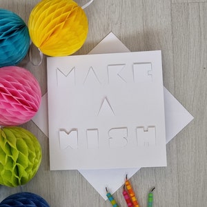 Geburtstagskarte, Handgemachte Karte, Feier Karte, Anlass Karte, Festliche Karte, Karte Für Ihn, Karte Für Sie, Machen Sie eine Wunsch Karte