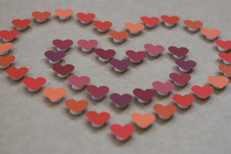 Love Hearts Wedding Card Hearts Birthday Card Engagement Card Handmade Valentine/'s Card Anniversary Card Valentine/'s Card