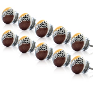 Multi-Buy Ceramic Knobs, Round Cabinet Knobs  Decorative Ceramic Knob, Round Design Ceramic Hardware for Dresser, Cabinet Drawers