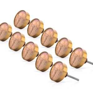 Multi-Buy Dresser Knobs Natural Wooden Cabinet Knobs Brass Drawer Pulls Cabinet Knobs Wooden Drawer Pulls-Round Dresser Knobs Wood Knob