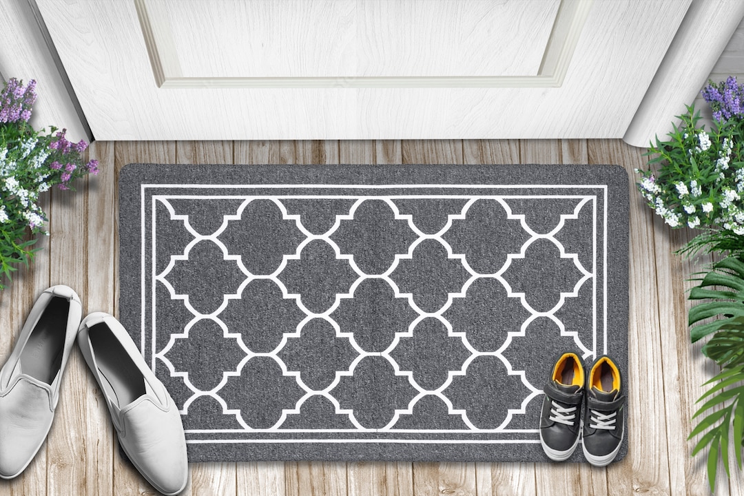 Indoor Doormat Absorbent Front Back Door Mat Floor Mats, Rubber Backing