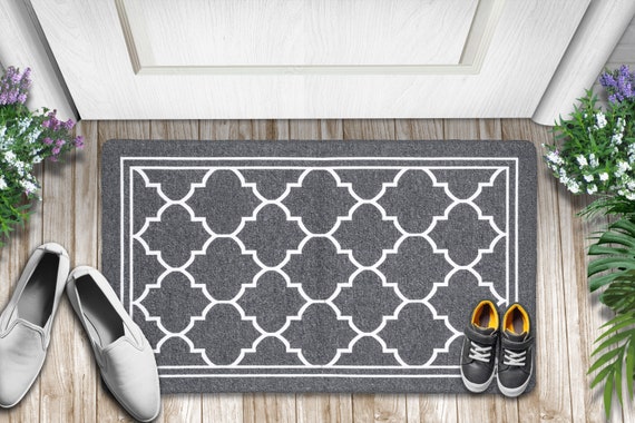 Indoor Doormat, Front Back Door Mat Rubber Backing Non Slip Door