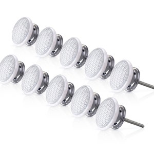 Multi-Buy Round Ceramic Cabinet, Cabinet Hardware, Pulls Hardware Knobs for Dresser Drawers, Grey Cabinet Knob By Mascot Hardware