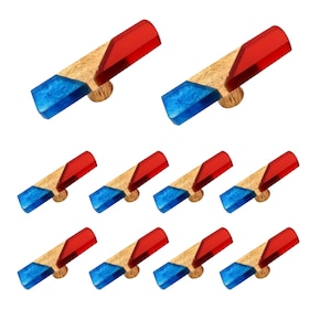 Multi-Buy Resin and Wood Knobs or Pulls for Cabinets, Dressers and Drawers Resin Wood Furniture Knob, Closets Knob