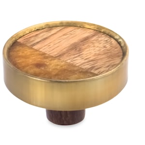 Multi-Buy Dresser Knobs Natural Wooden Cabinet Knobs Brass Drawer Pulls Cabinet Knobs Wooden Drawer Pulls-Round Dresser Knobs Wood Knob
