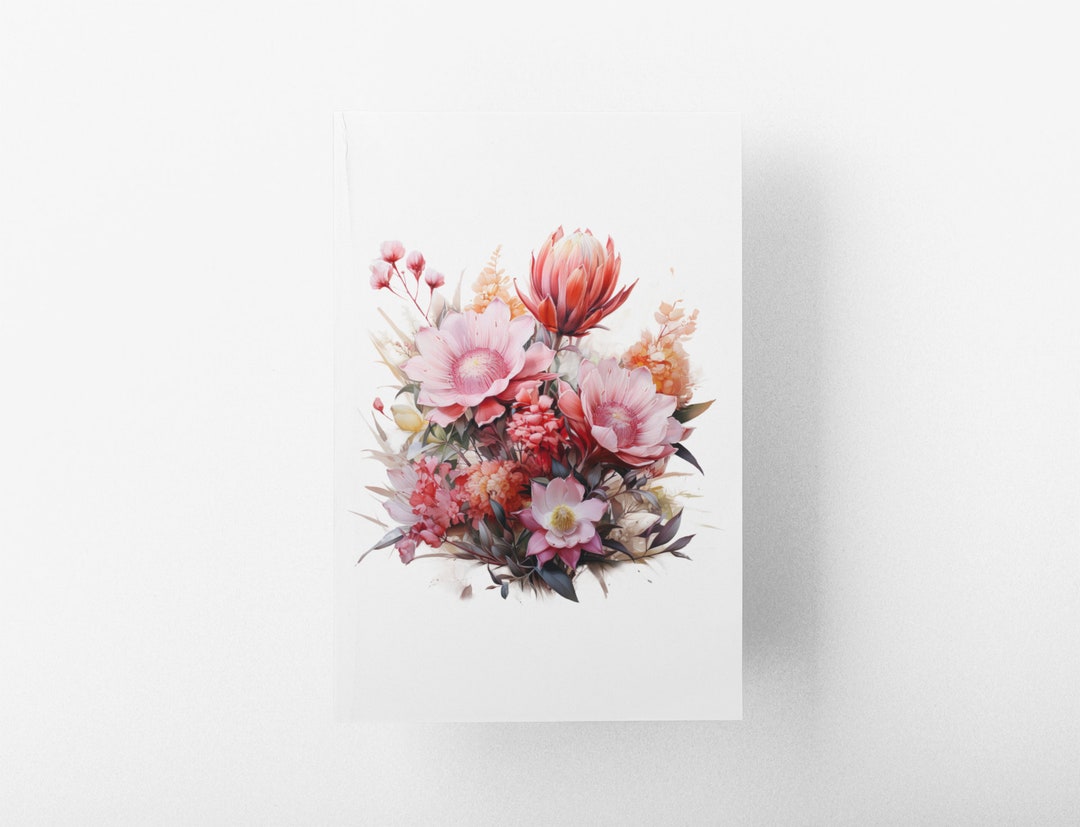 ORIGINAL Australian Native Flowers One of a Kind Watercolour Etsy