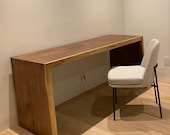 Live Edge Waterfall Desk