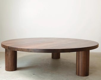 Round Three-legged Coffee Table