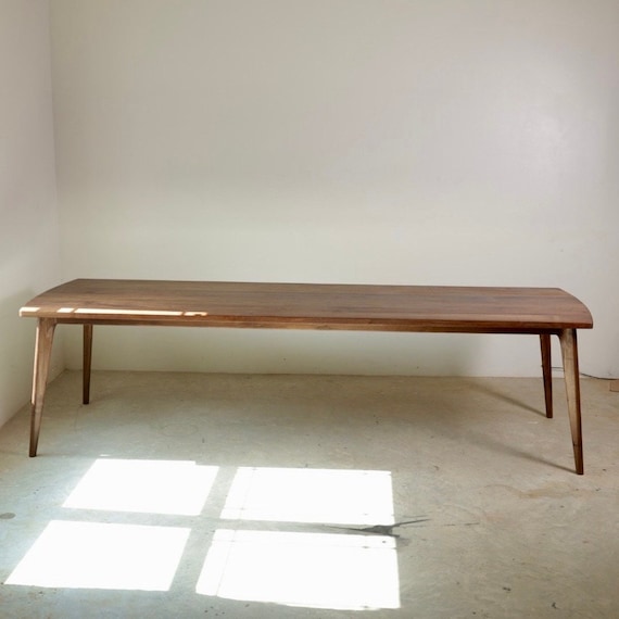 Mid century modern rectangle dining table discount