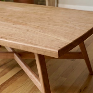 Scandinavian Coffee Table, Cherry Coffee Table, Maple Coffee Table image 2