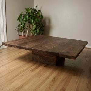 Square Pedestal Coffee Table image 3