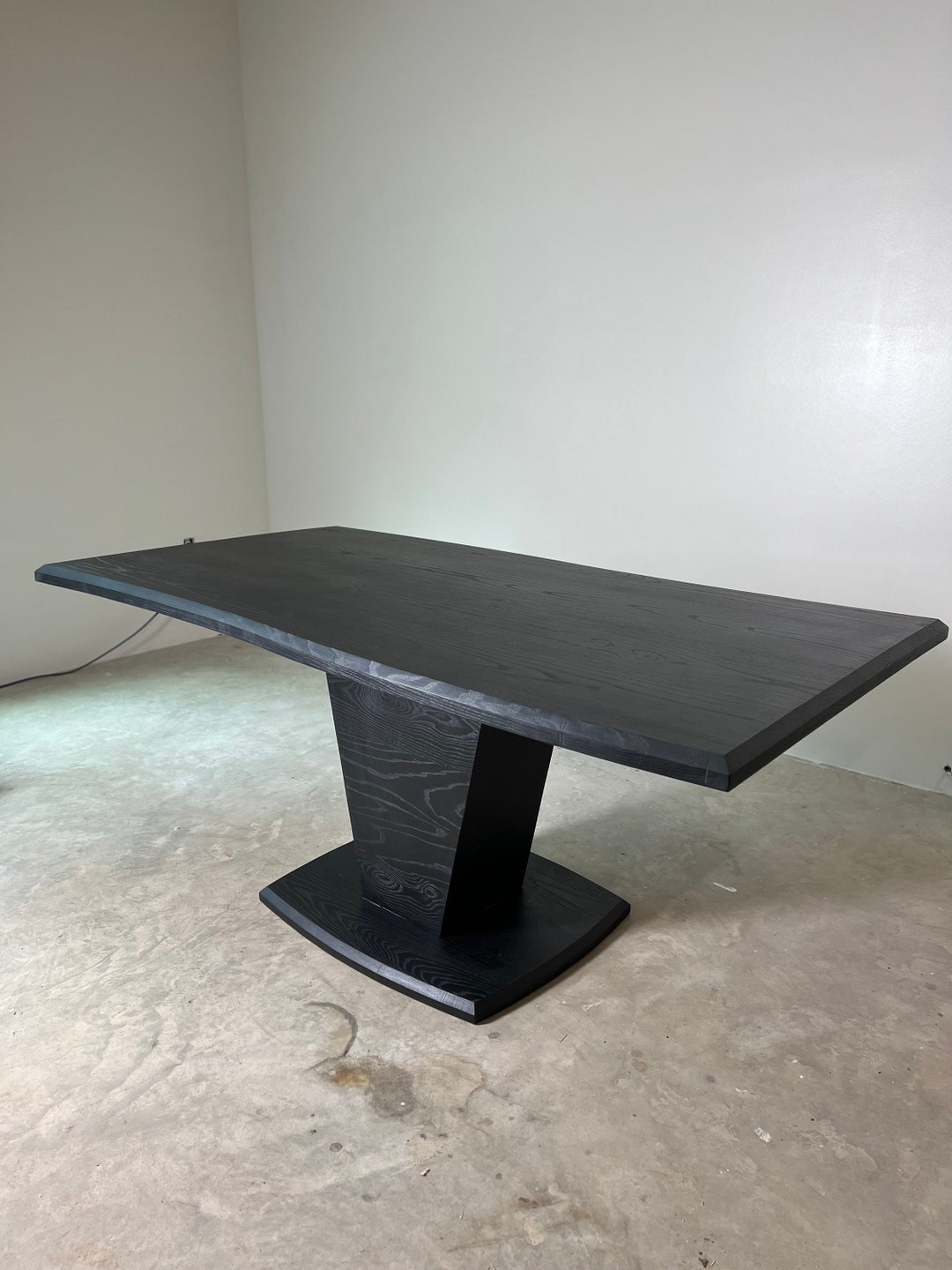 Modern Black Dining Table, Large Dining Table - Etsy