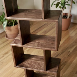 Modern Wooden Bookshelf image 2