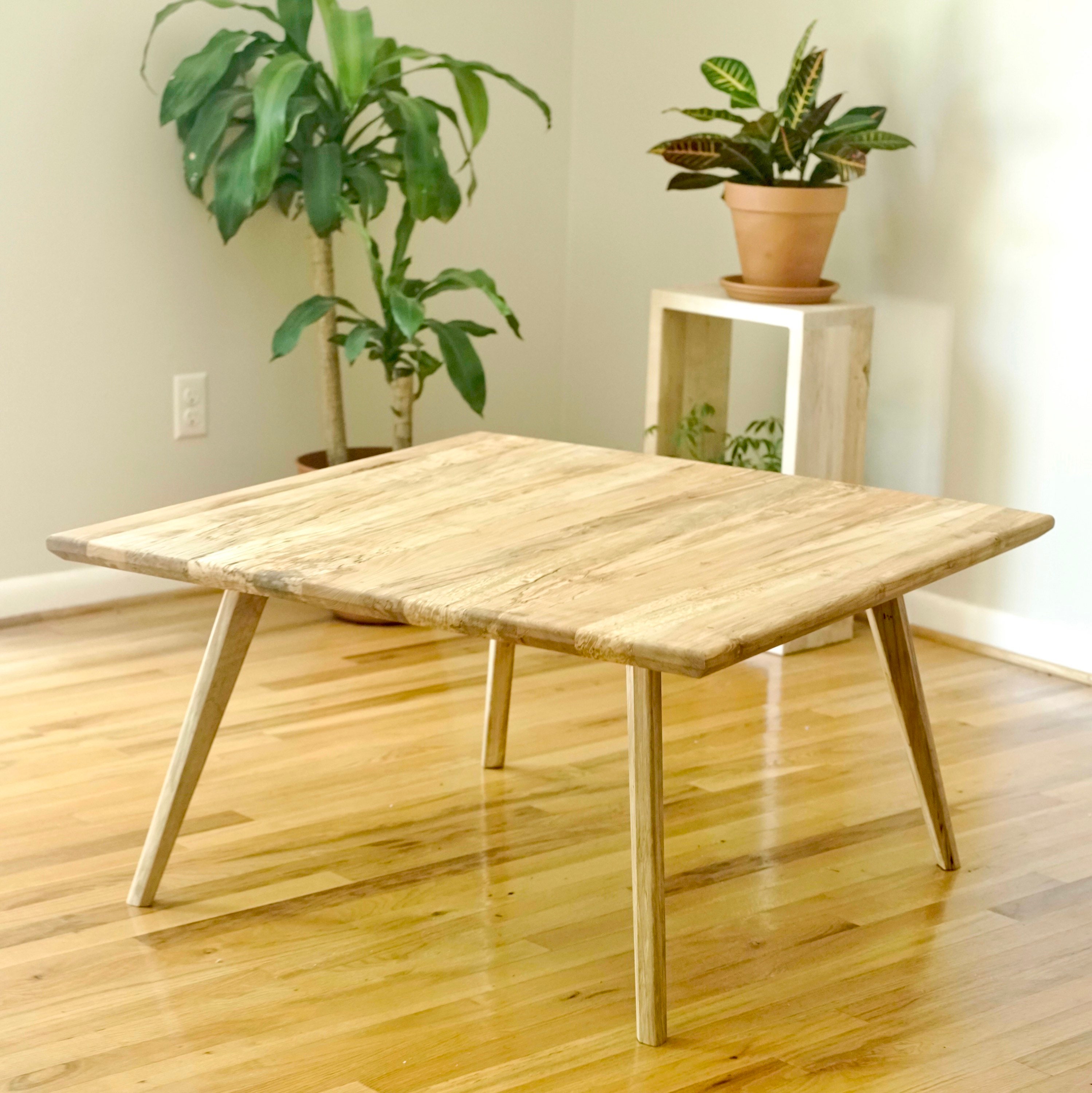Square Scandinavian Coffee Table Etsy