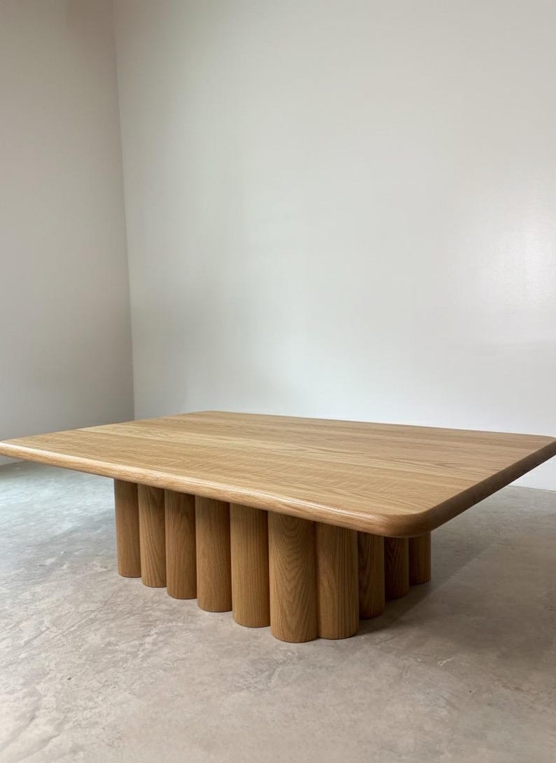 Solid Walnut, Statement Table, Sorti Coffee Table White oak