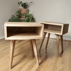 Scandinavian End Table, Cubby End Table image 2