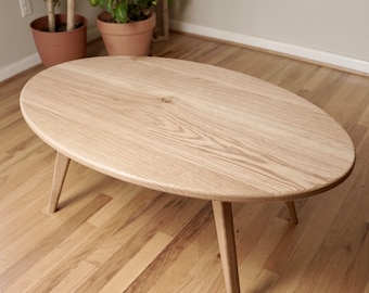 Oval Scandinavian Coffee Table