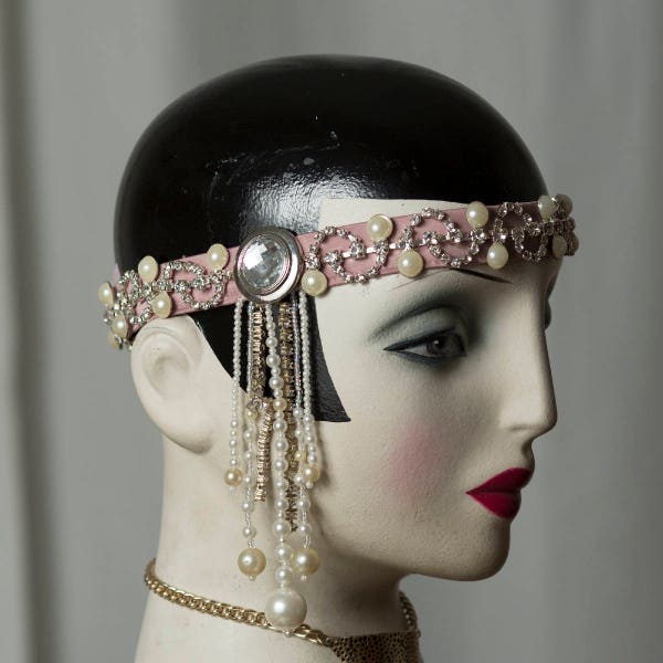 1920s *Statement* Headband/Stirnband, Glamour Pur! Flapper-Party, Gatsby Outfit, Kopfschmuck im Glanz der 20er Jahre, Charleston Blickfang.