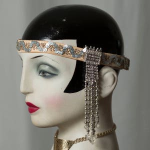 Charleston hoofdband in glamour "Gatsby" stijl, 20s/20s flapper party, Roaring Twenties outfit, Charleston, vintage bruiloft