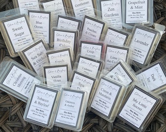 Soy Wax Melts, 2.5 Oz, 6 Per Pack, Natural Wax Melts, Soy Melts, Candle Melts, Scented Wax Melts, Wax Melt, Wax Tart, Strong Scents