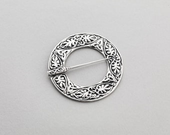 Tree of Life Brooch - A Sterling Silver Brooch by Aosdàna, Isle of Iona.