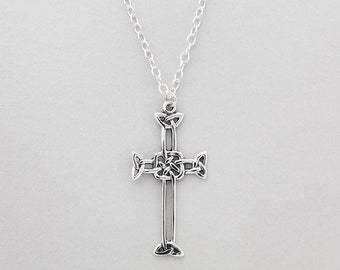 Nunnery Cross Large - A Sterling Silver Cross by Aosdàna, Isle of Iona.