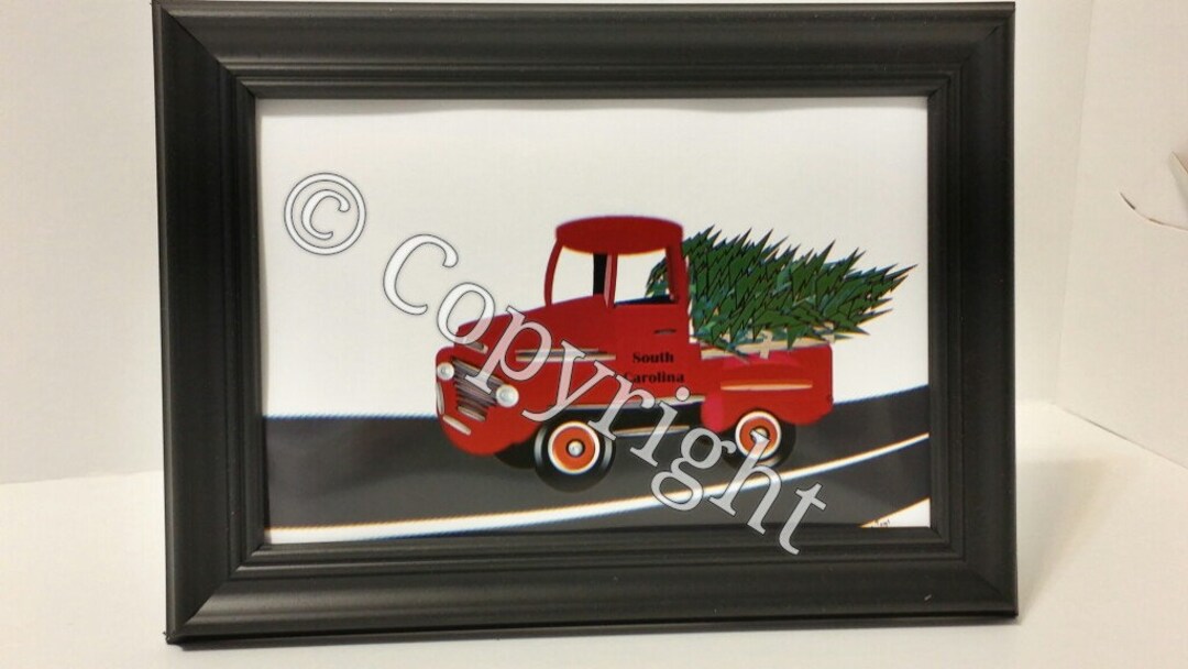 Printable Red Truck - Etsy