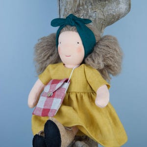 Waldorf doll with clothes, 10 inch Waldorf doll,  Waldorfpuppe, Steiner doll, Natural doll, Soft doll,  Handmade doll, Simply Dita Dolls