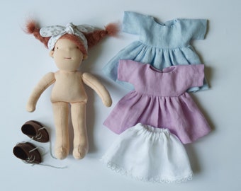 Waldorf doll, 10 inch Waldorf doll,  Waldorfpuppe, Steiner doll, Natural doll, Soft doll, Rīga doll,  Handmade doll, Simply Dita Dolls