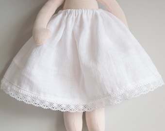 Doll underskirt, Waldorf doll skirt, Linen doll skirt, Doll skirt, Simply Dita Dolls