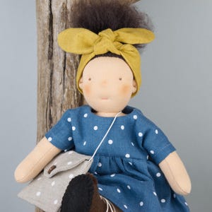 Waldorf doll with clothes, 10 inch Waldorf doll,  Waldorfpuppe, Steiner doll, Natural doll, Soft doll,  Handmade doll, Simply Dita Dolls