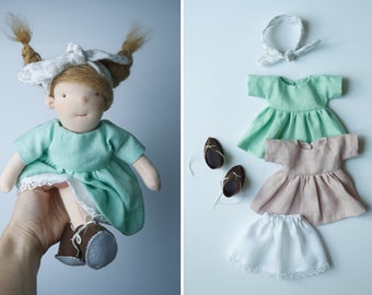 Waldorf doll, 10 inch Waldorf doll,  Waldorfpuppe, Steiner doll, Natural doll, Soft doll, Rīga doll,  Handmade doll, Simply Dita Dolls