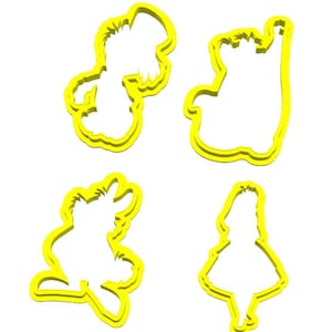 Alice In Wonderland Cookie Cutter Set