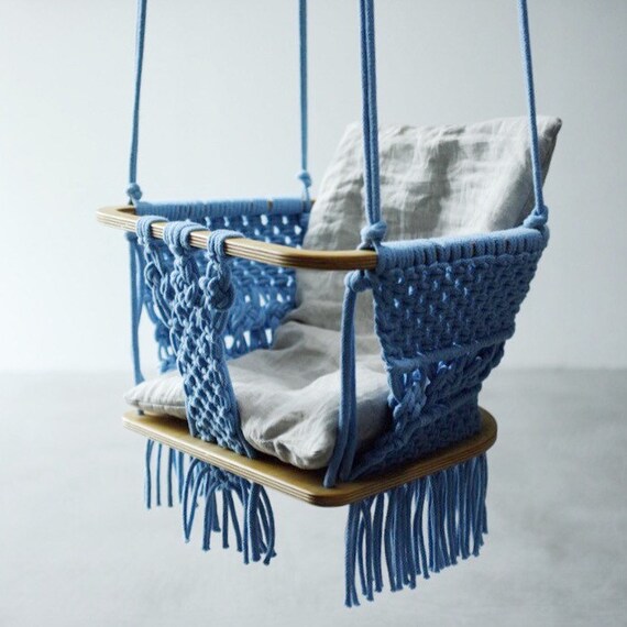 Macrame Baby Swing Chair Josephine Indoor Macrame Baby Swing Chair Josephine Indoor