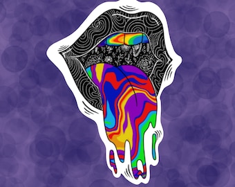Trippy Lips Stickers