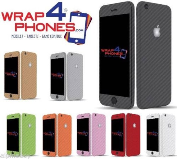 Textured Carbon Fibre Skin Cover Sticker Decal Vinyl Wrap For ALL Apple iPhone