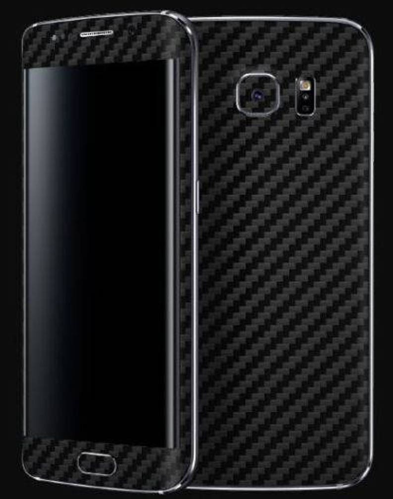 Decal Vinyl Samsung Galaxy S7 Case 3D Textured Carbon Fiber Skin Samsung Cases Sticker Cover Samsung Galaxy Alpha Samsung Covers