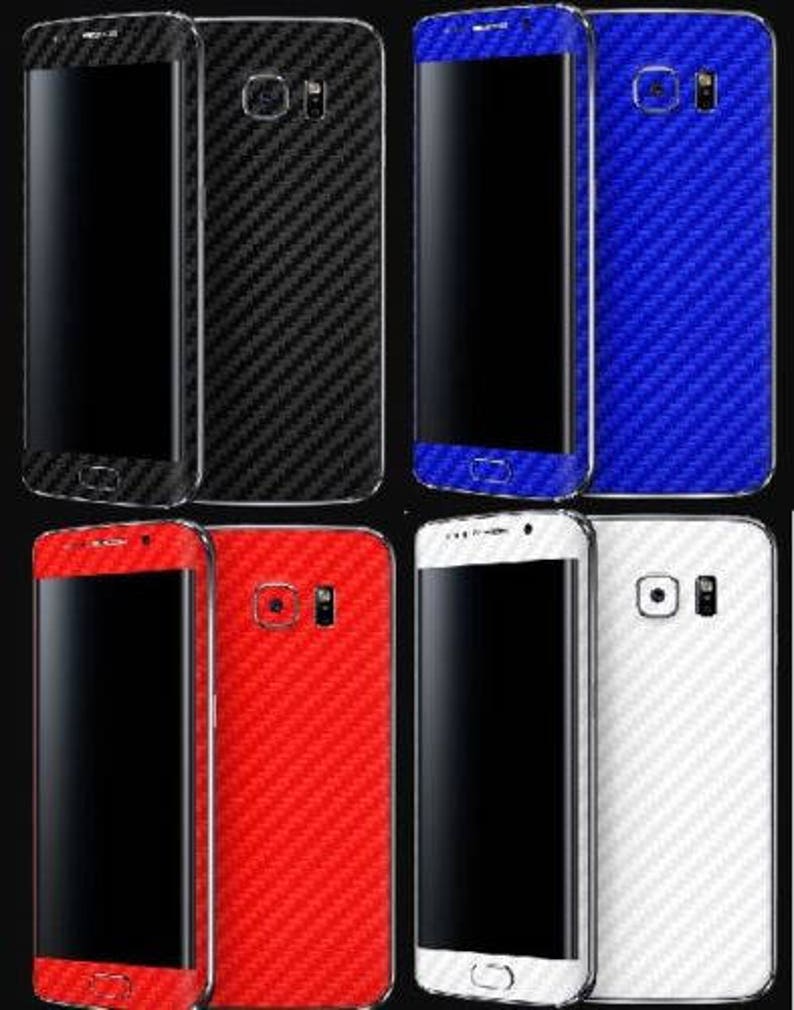 Decal Vinyl Samsung Galaxy S7 Case 3D Textured Carbon Fiber Skin Samsung Cases Sticker Cover Samsung Galaxy Alpha Samsung Covers
